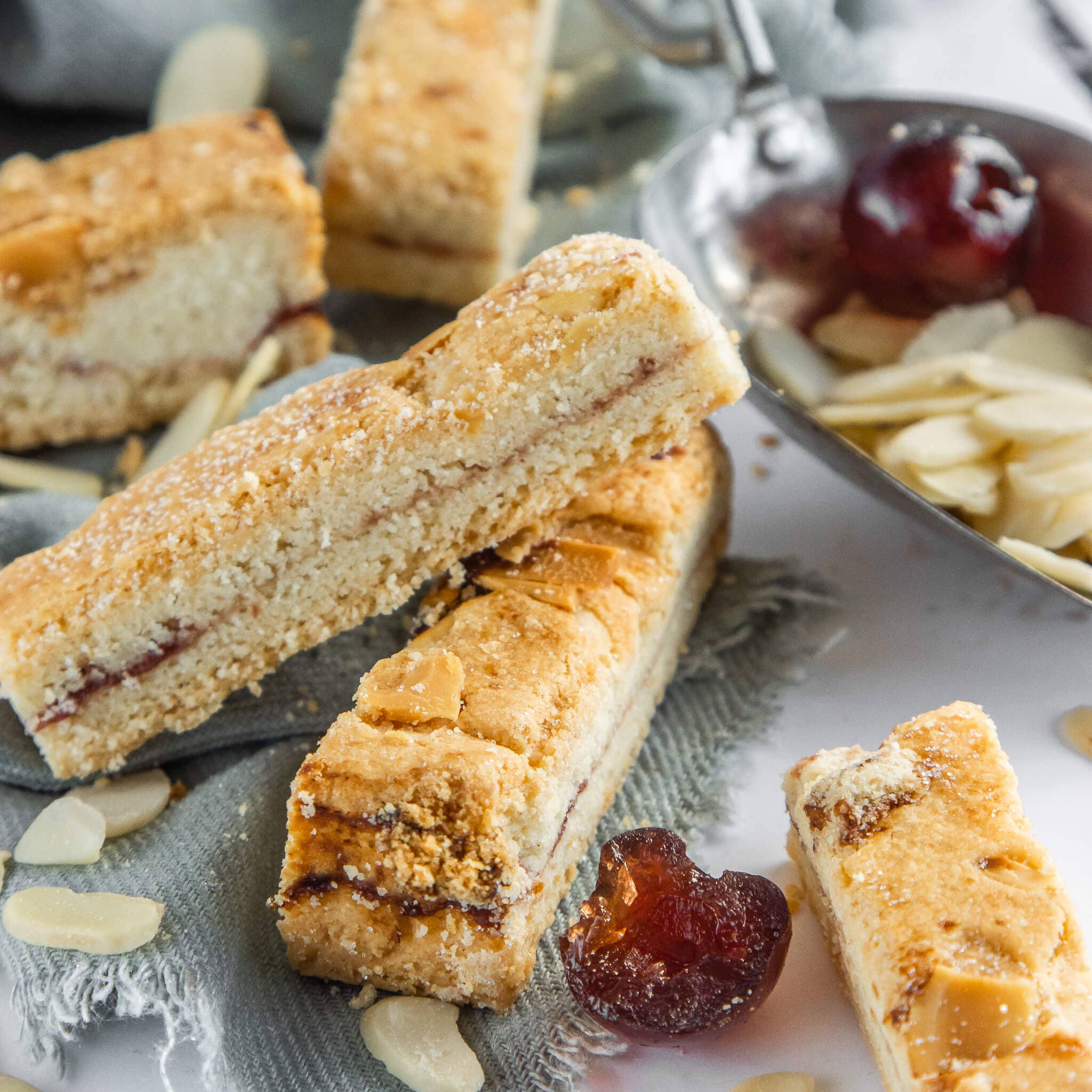 Cherry Bakewell Shortbread - Yorkshire Biscuits