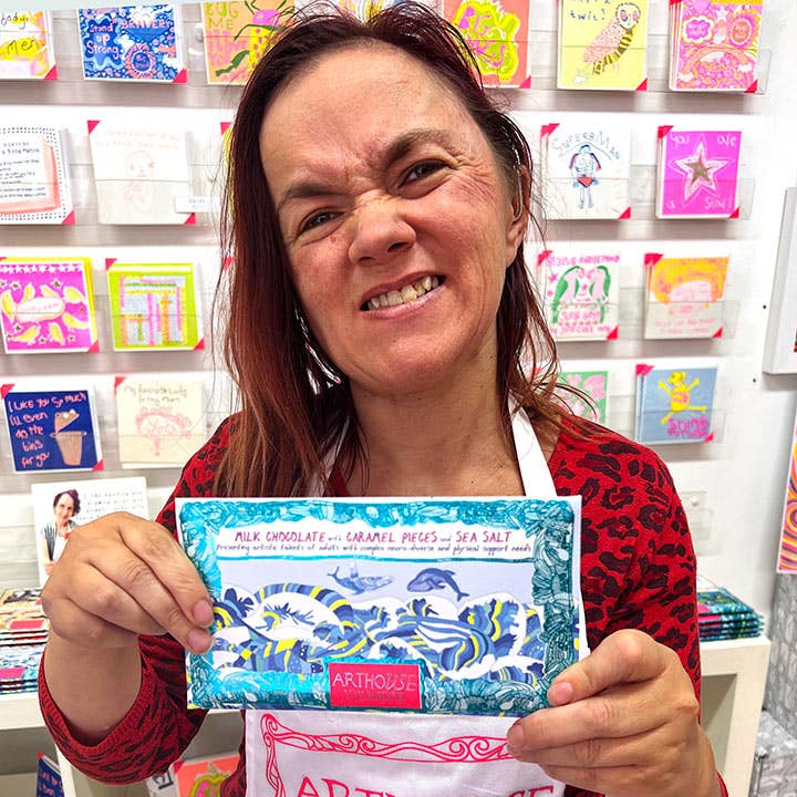 Swim with Whales, Milk Chocolate Bar With Caramel & Sea Salt