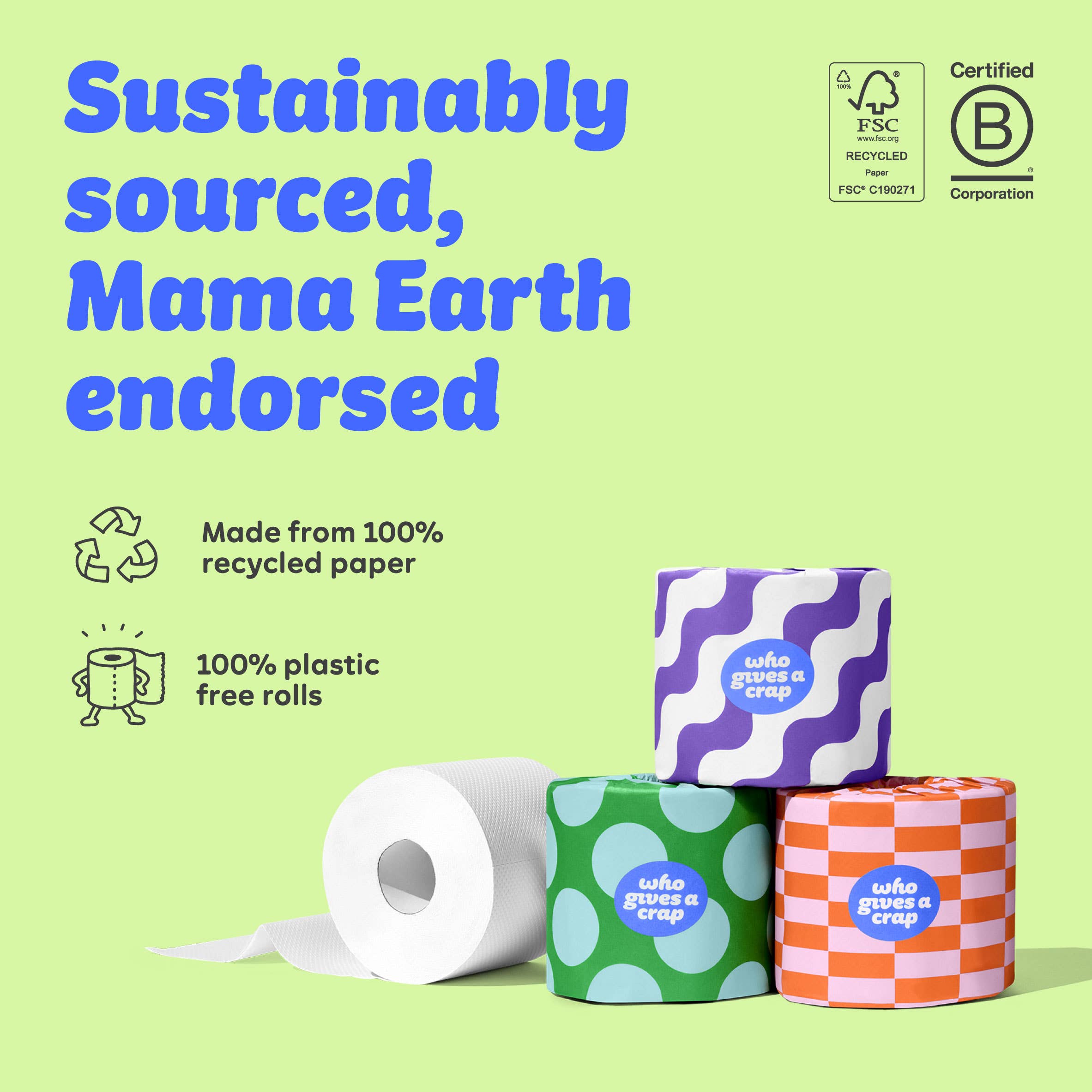 Classic Soft Double Length Toilet Roll (8 pack)