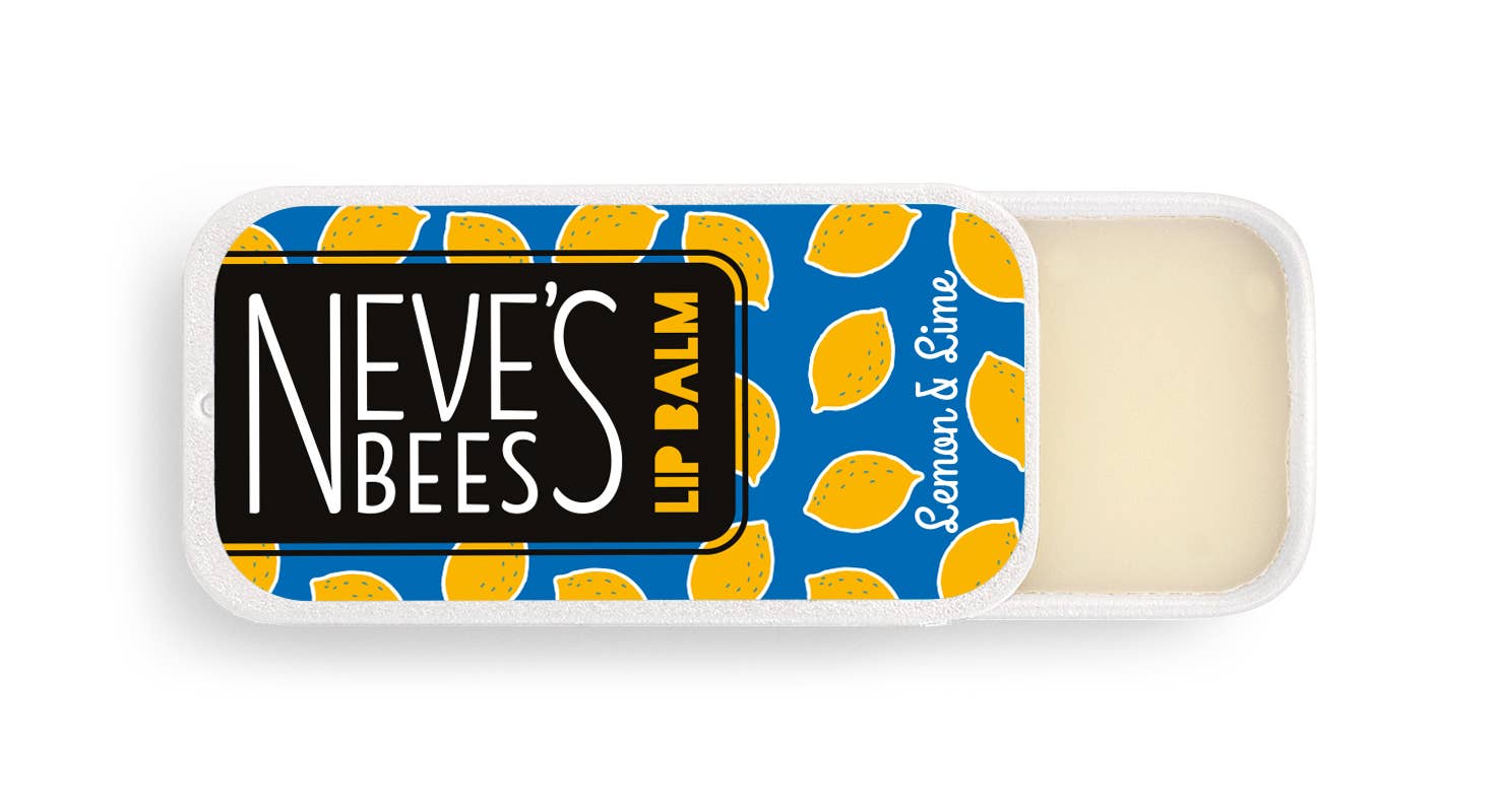 Neve's Bees Lemon & Lime Beeswax Lip Balm - 7g Slider Tin