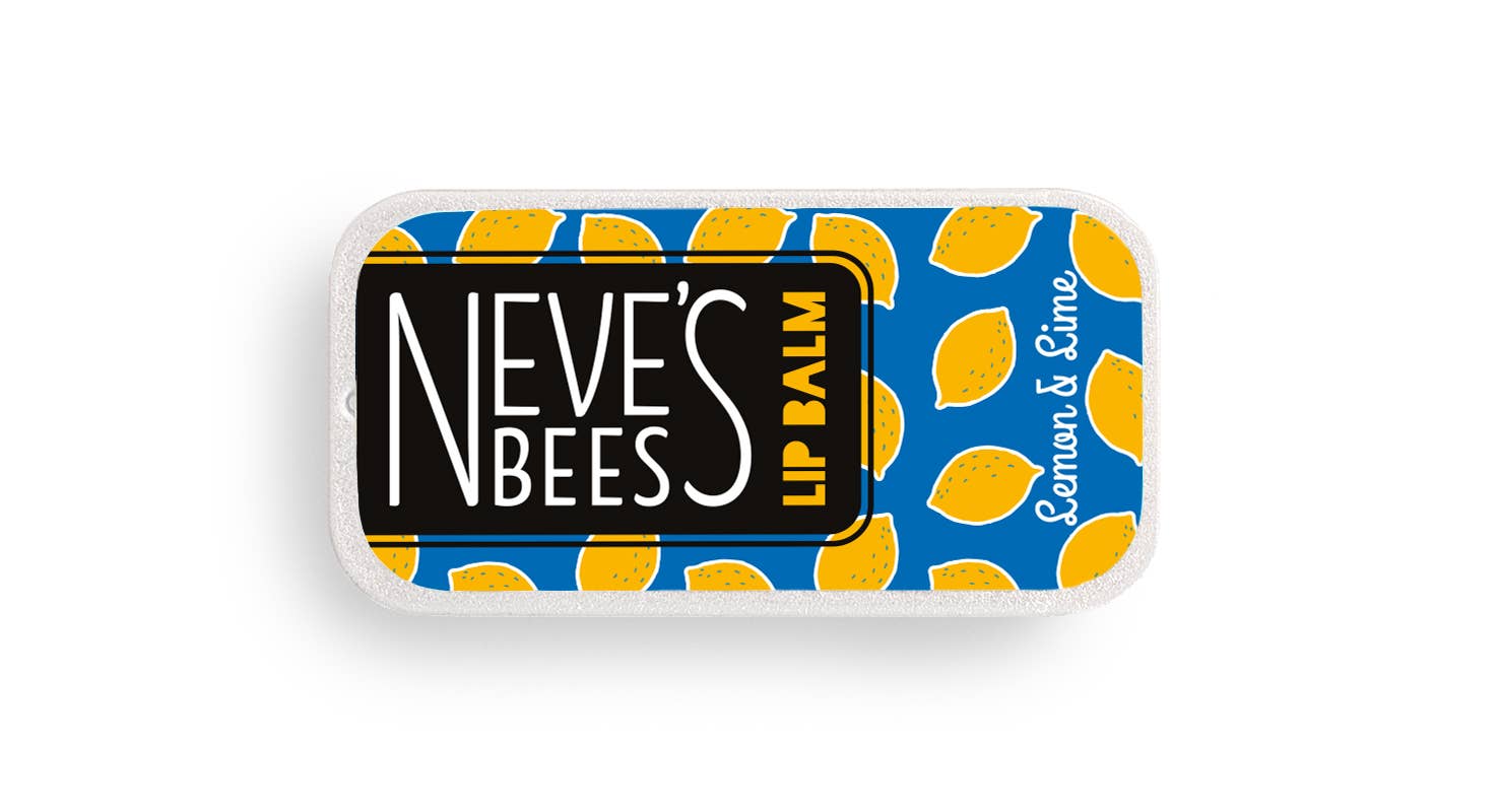 Neve's Bees Lemon & Lime Beeswax Lip Balm - 7g Slider Tin