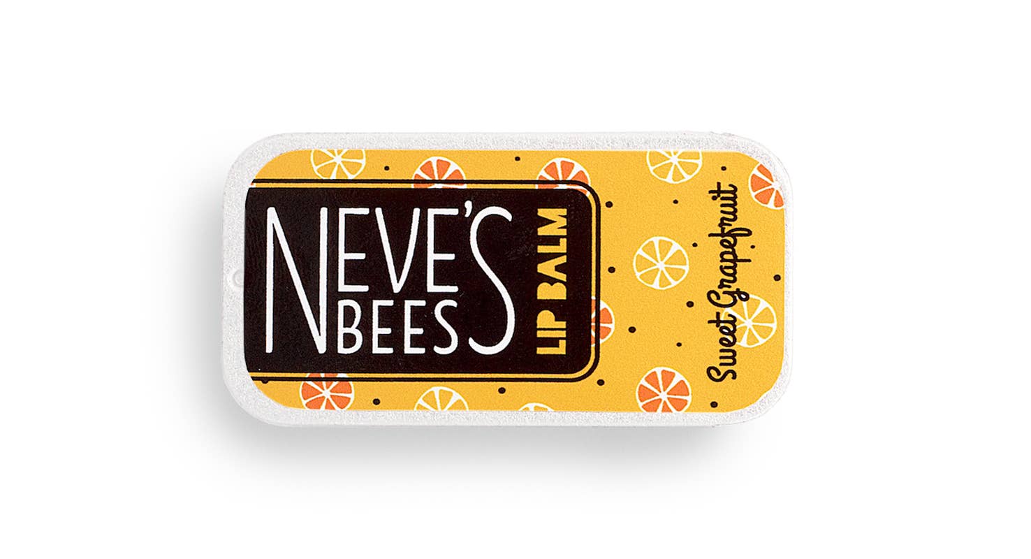 Neve's Bees Sweet Grapefruit Beeswax Lip Balm -7g Slider Tin