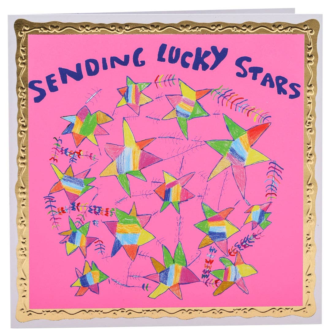 Sending Lucky Stars, Greetings Card