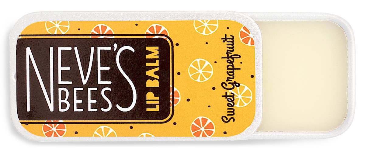 Neve's Bees Sweet Grapefruit Beeswax Lip Balm -7g Slider Tin