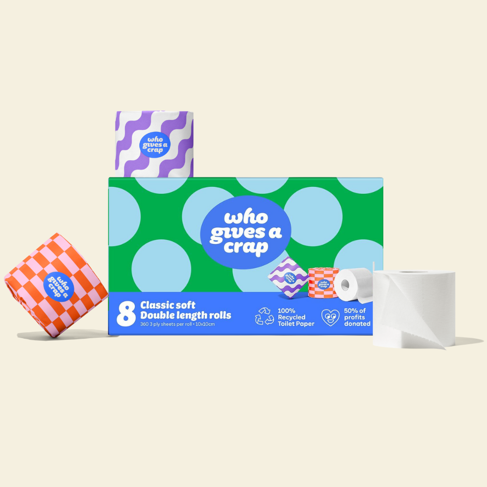 Classic Soft Double Length Toilet Roll (8 pack)