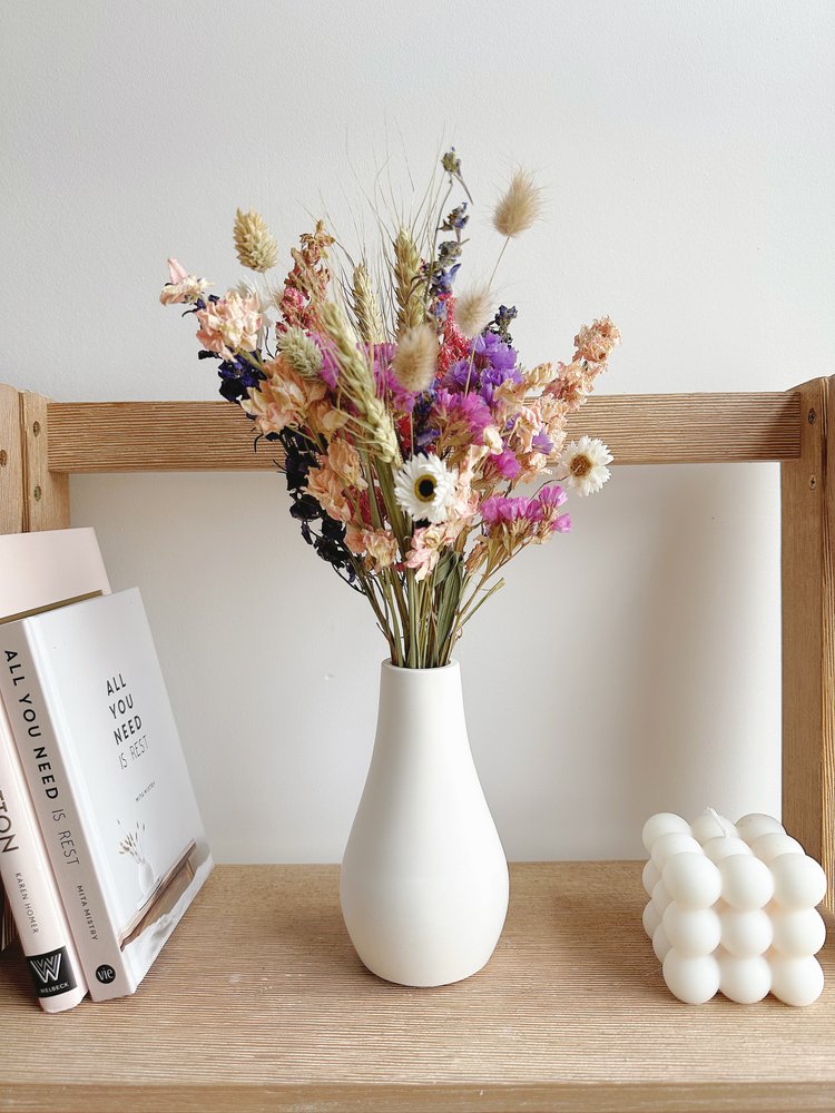 Ottilies Flowers Dried Flower Posey with Vase