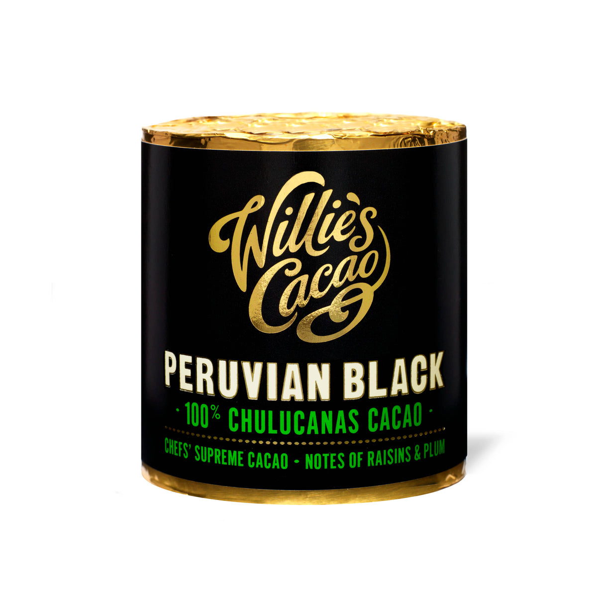100% Chulucanas Cacao. Notes of raisins & plums. Vegan. 180g
