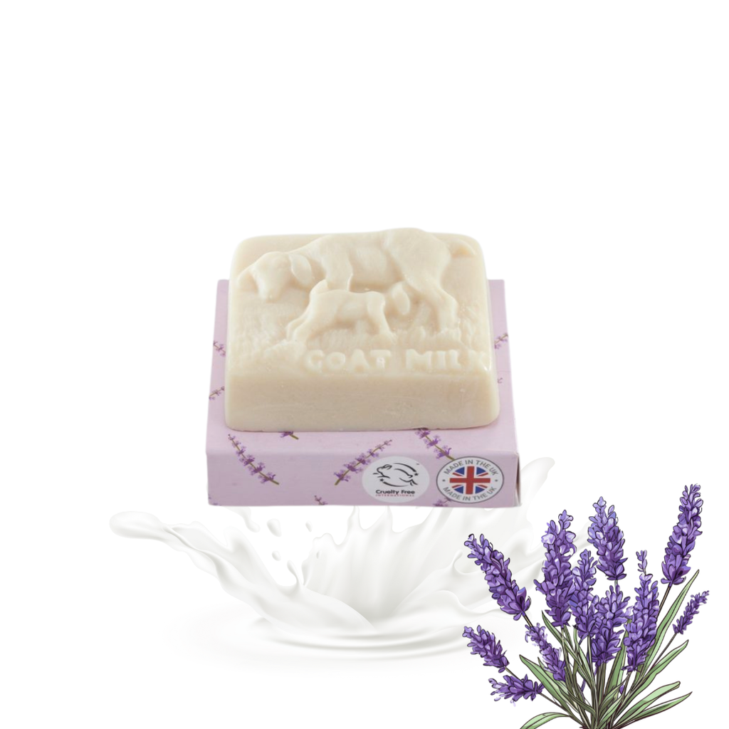 Goats Milk Soap Bar, (Lavender)100g   100% NATURAL: Lavender
