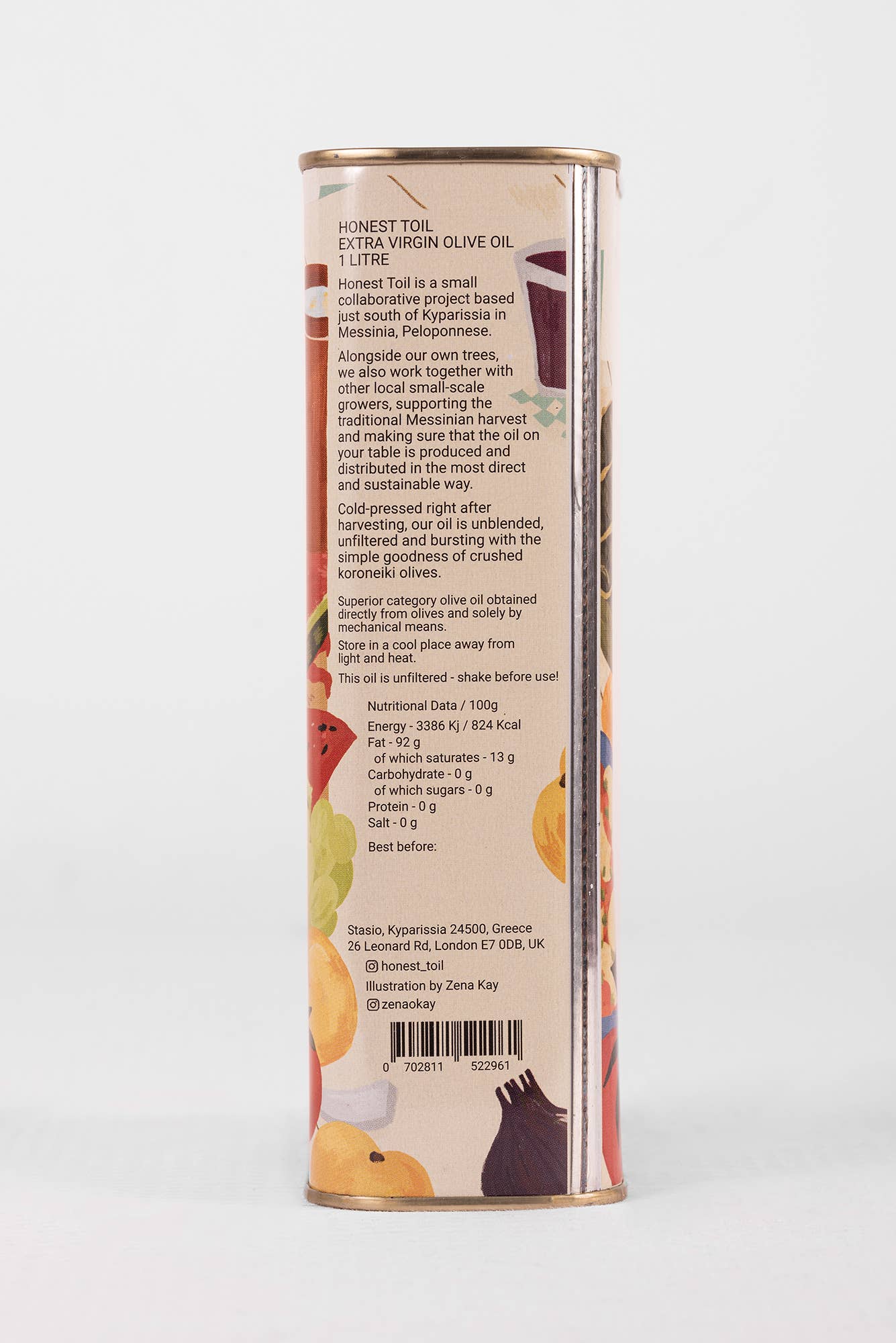 1LTR can extra virgin olive oil - NOV 2024 HARVEST
