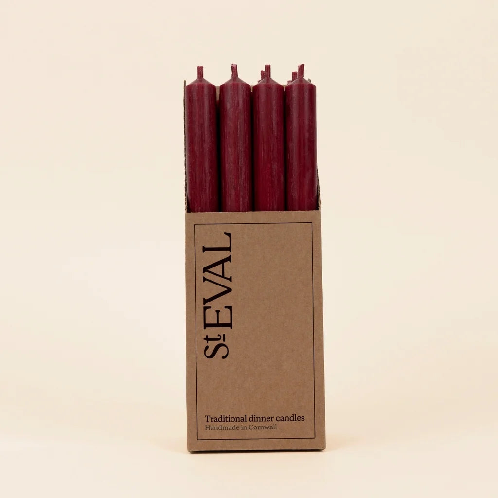 Traditional Dinner Candle (Red)