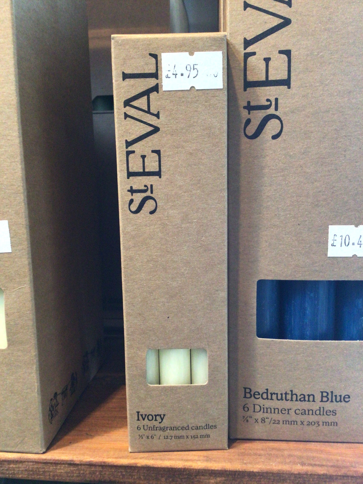 Ivory 6 Unfragranced candles