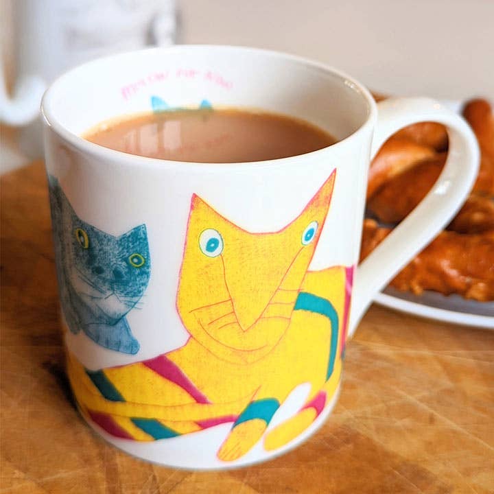 Miaow For Now, Fine Bone China Cat Mug