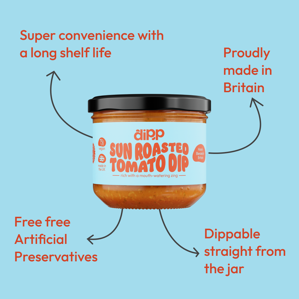 Dipp Sun Roasted Tomato Dip; No Artificial Preservatives