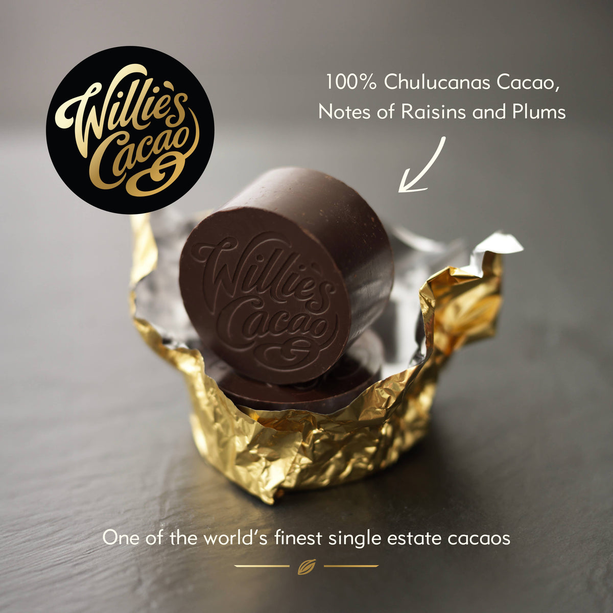 100% Chulucanas Cacao. Notes of raisins & plums. Vegan. 180g