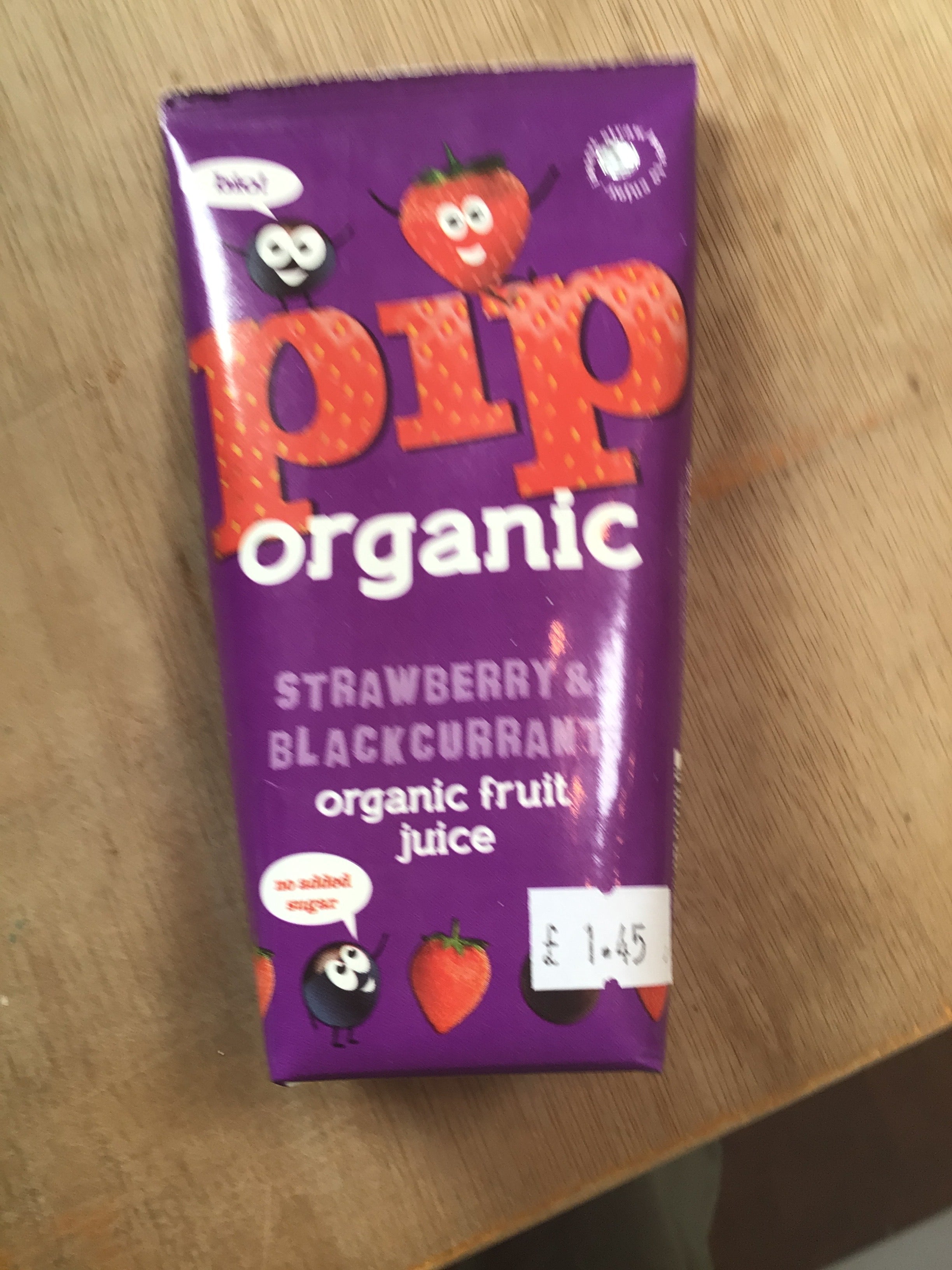 Strawberry & Blackcurrant Organic Fruit Juice