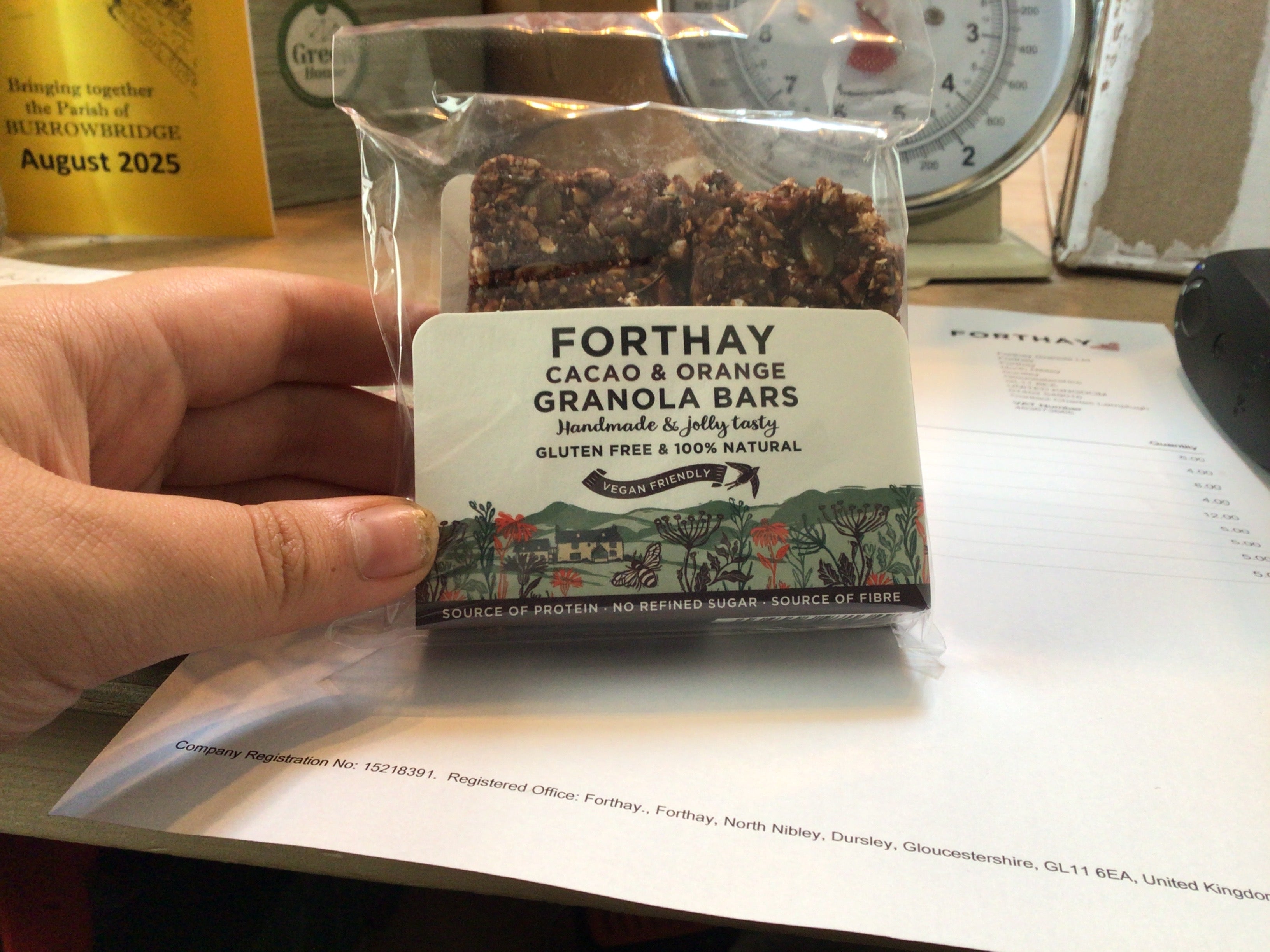 Forthay granola bar cacao and orange