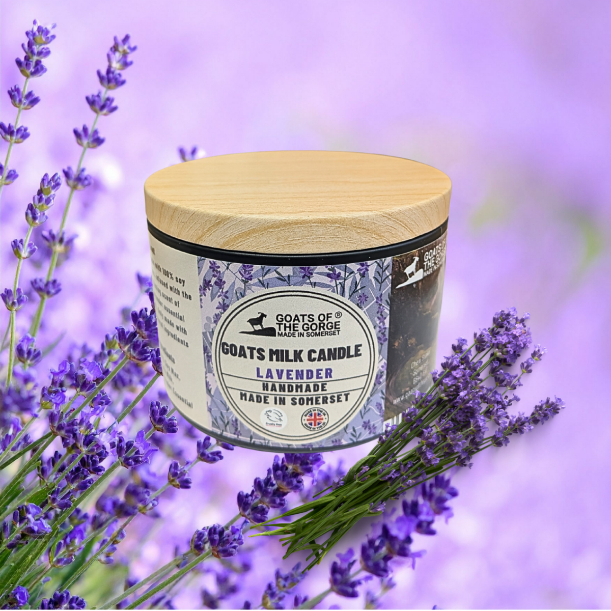 Deluxe Goats milk Candles by Goats of the Gorge Ltd 275ml: Lavender