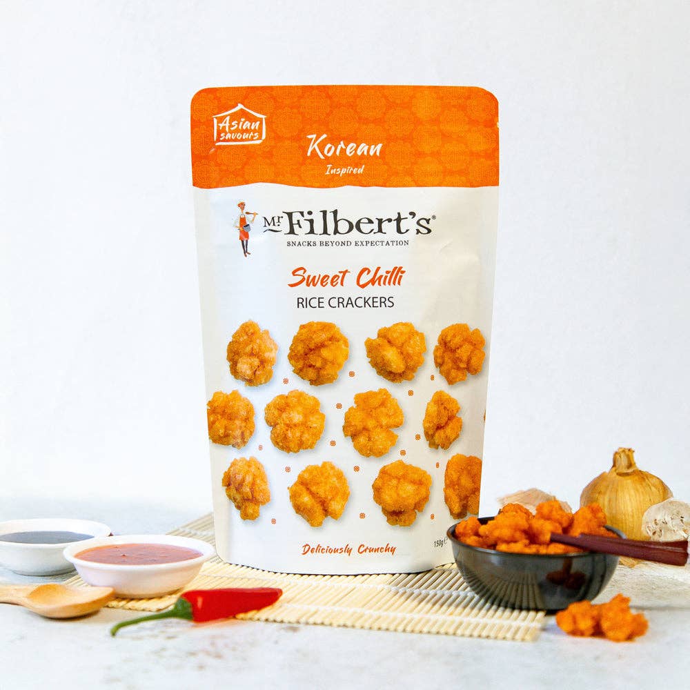 Korean Chilli Rice Crackers: 6 x 150g bags