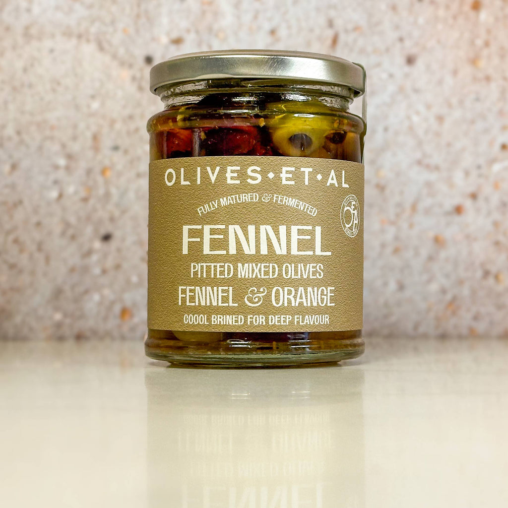 Fennel & Orange Pitted Mixed Olives