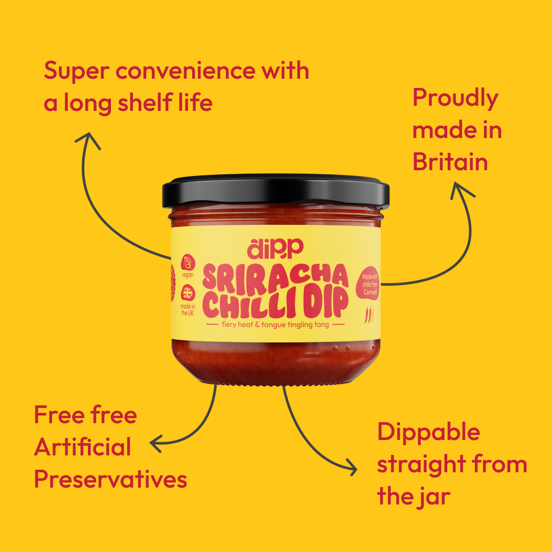 Dipp Spicy Sriracha Chilli Dip; No Artificial Preservatives