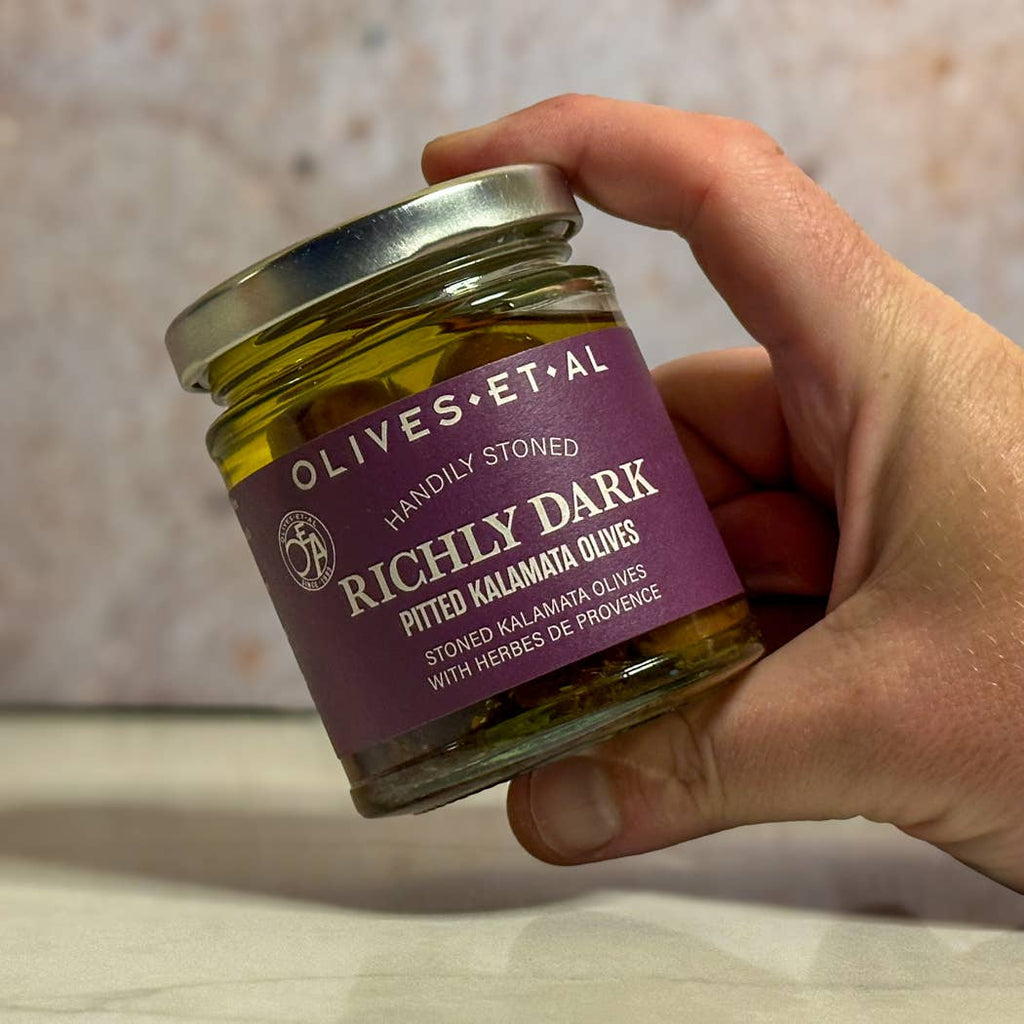 Richly Dark Pitted Kalamata Olives 180g