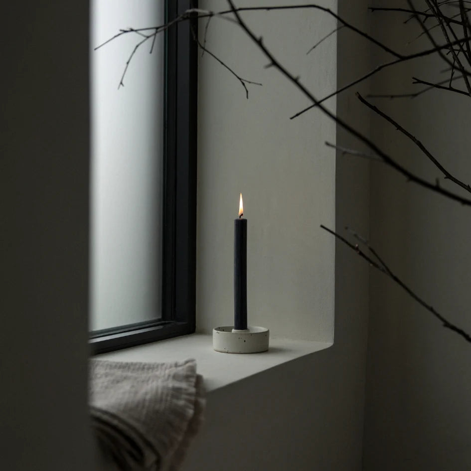 Traditional dinner candles (Charcoal)