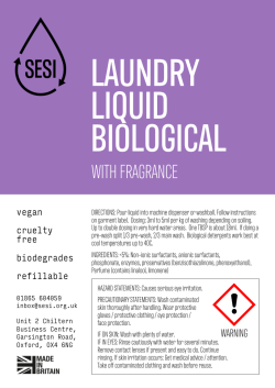 Laundry Liquid Biological