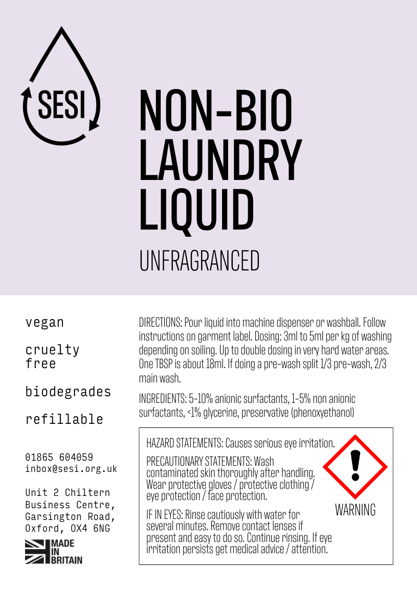 Non-Bio Laundry Liquid