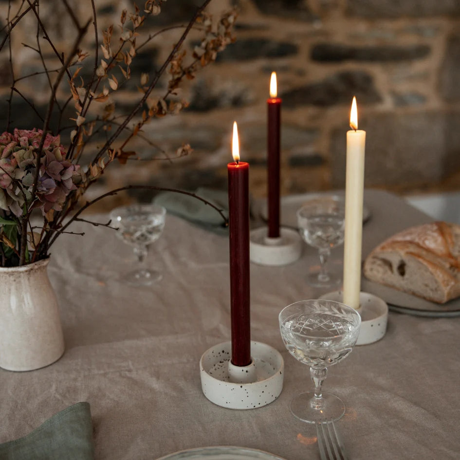 Traditional Dinner Candle (Red)