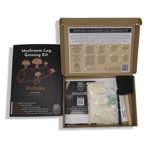 Shiitake Mushroom Log Grow Kit