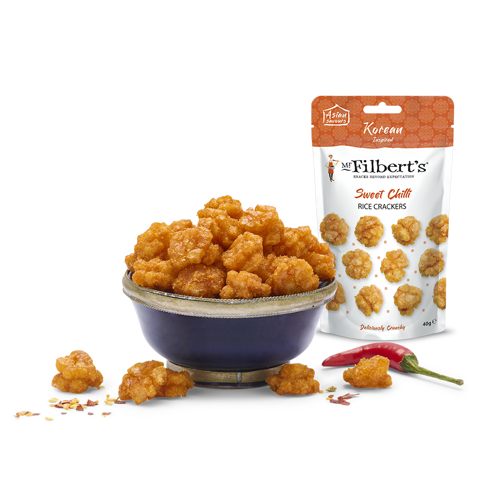 Korean Chilli Rice Crackers: 6 x 150g bags