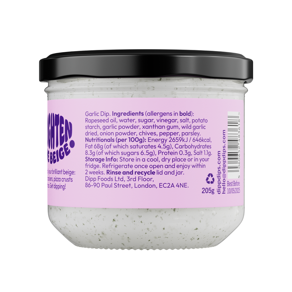 Dipp Wild Garlic & Chive Dip; No Artificial Preservatives