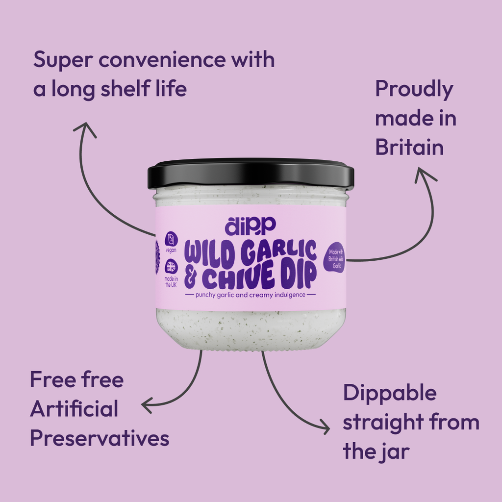 Dipp Wild Garlic & Chive Dip; No Artificial Preservatives