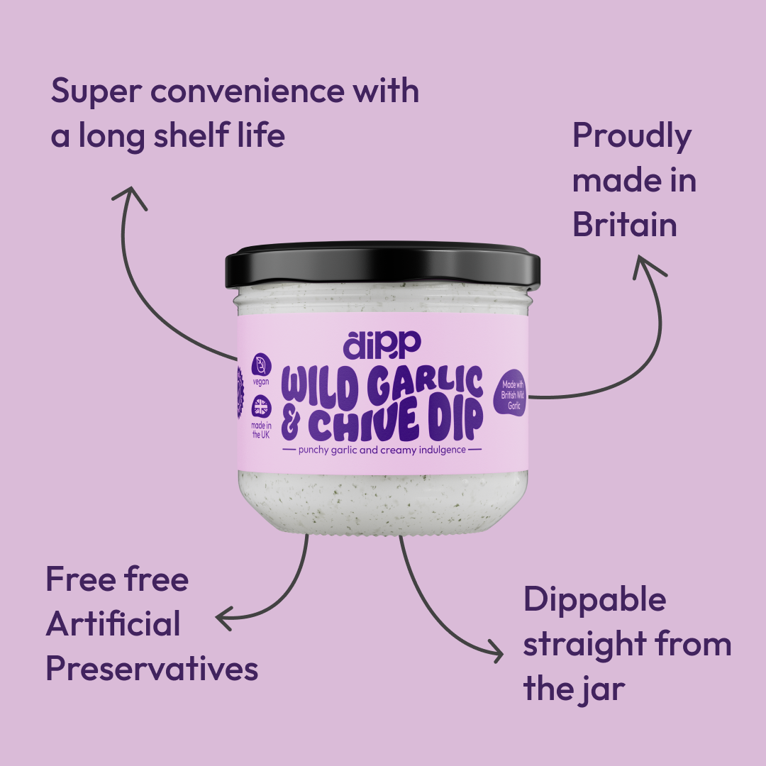 Dipp Wild Garlic & Chive Dip; No Artificial Preservatives