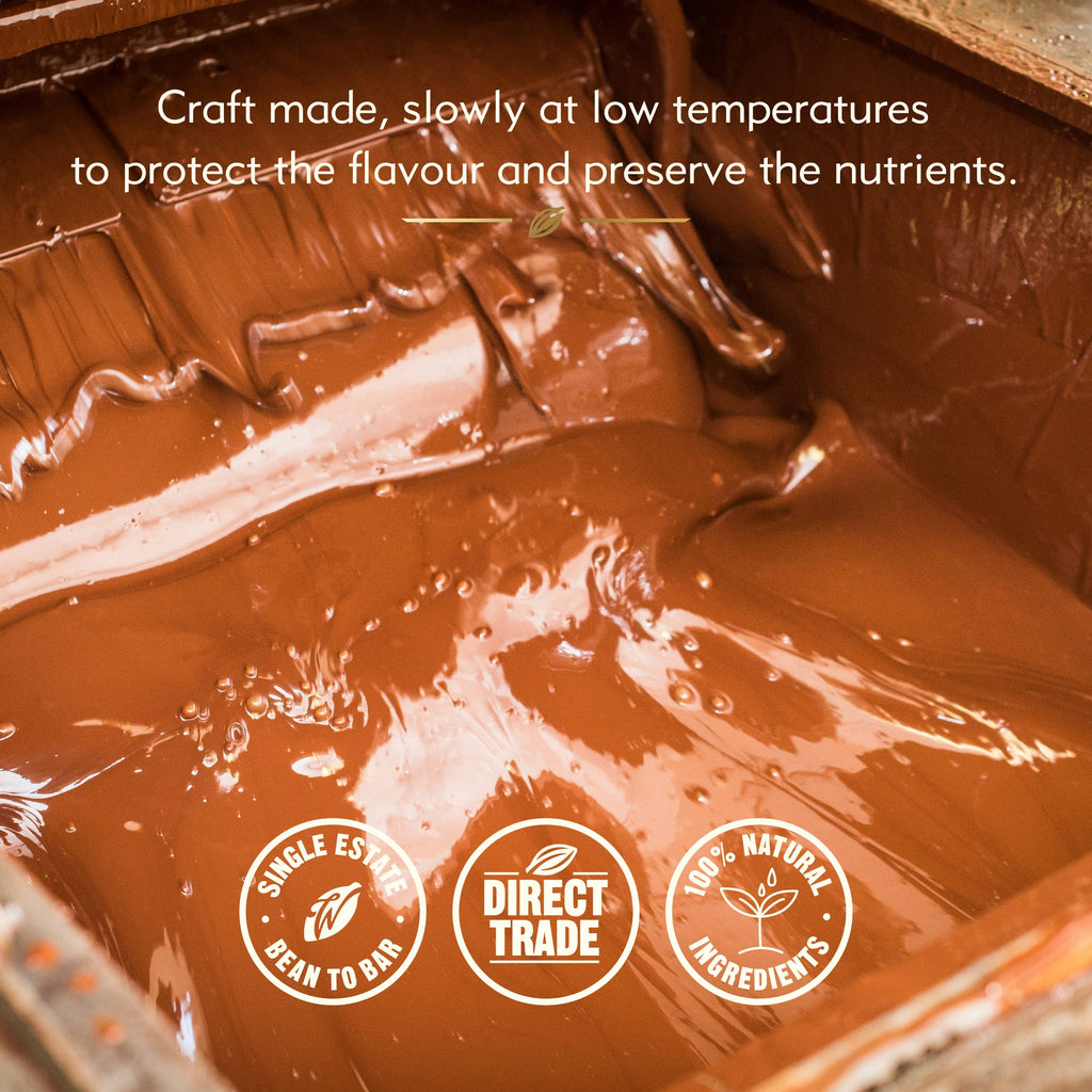 100% Chulucanas Cacao. Notes of raisins & plums. Vegan. 180g