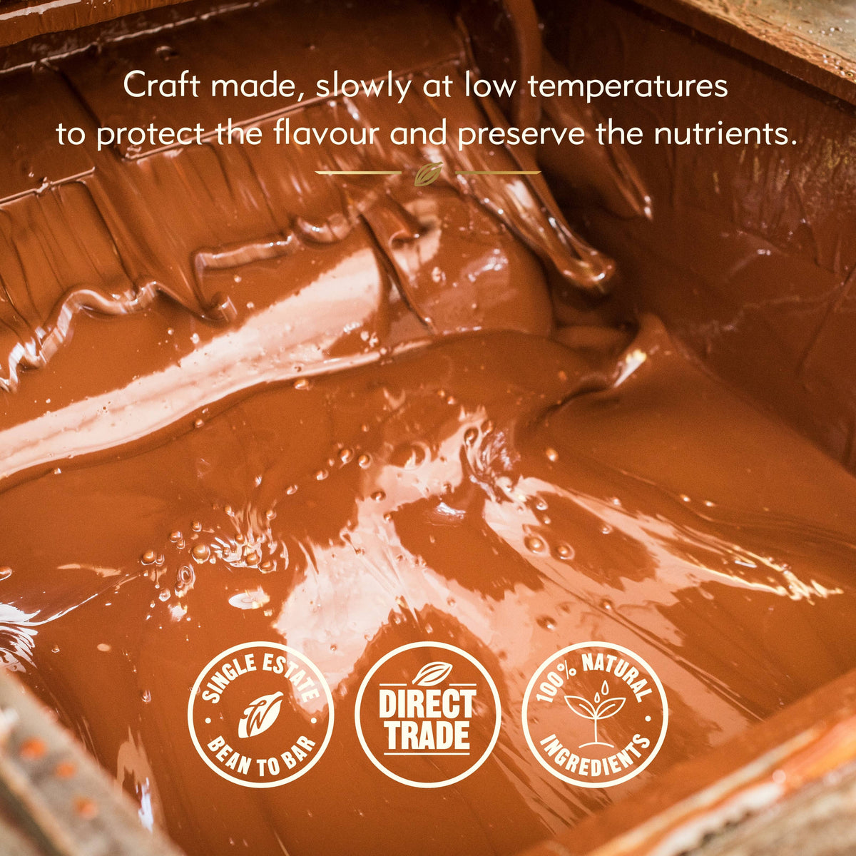 100% Chulucanas Cacao. Notes of raisins & plums. Vegan. 180g