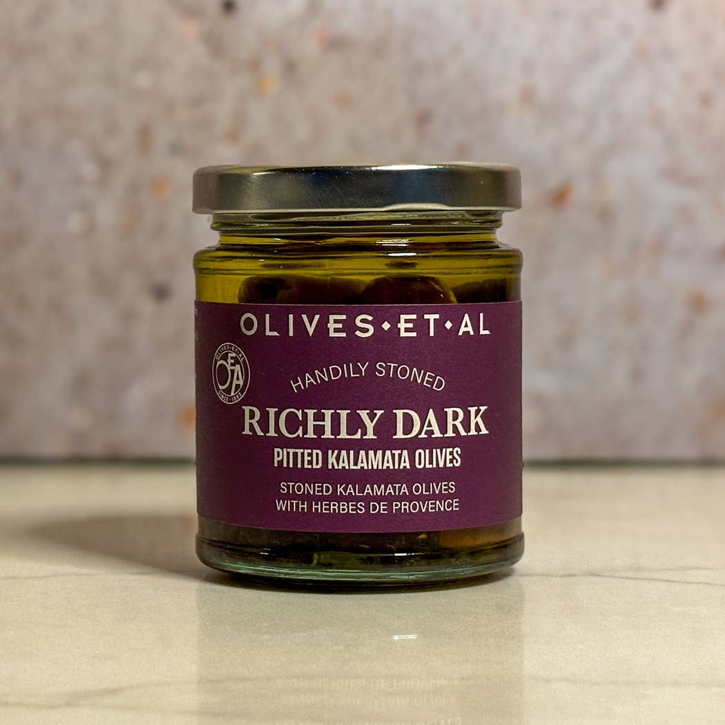 Richly Dark Pitted Kalamata Olives 180g