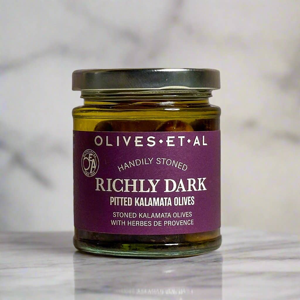 Richly Dark Pitted Kalamata Olives 180g