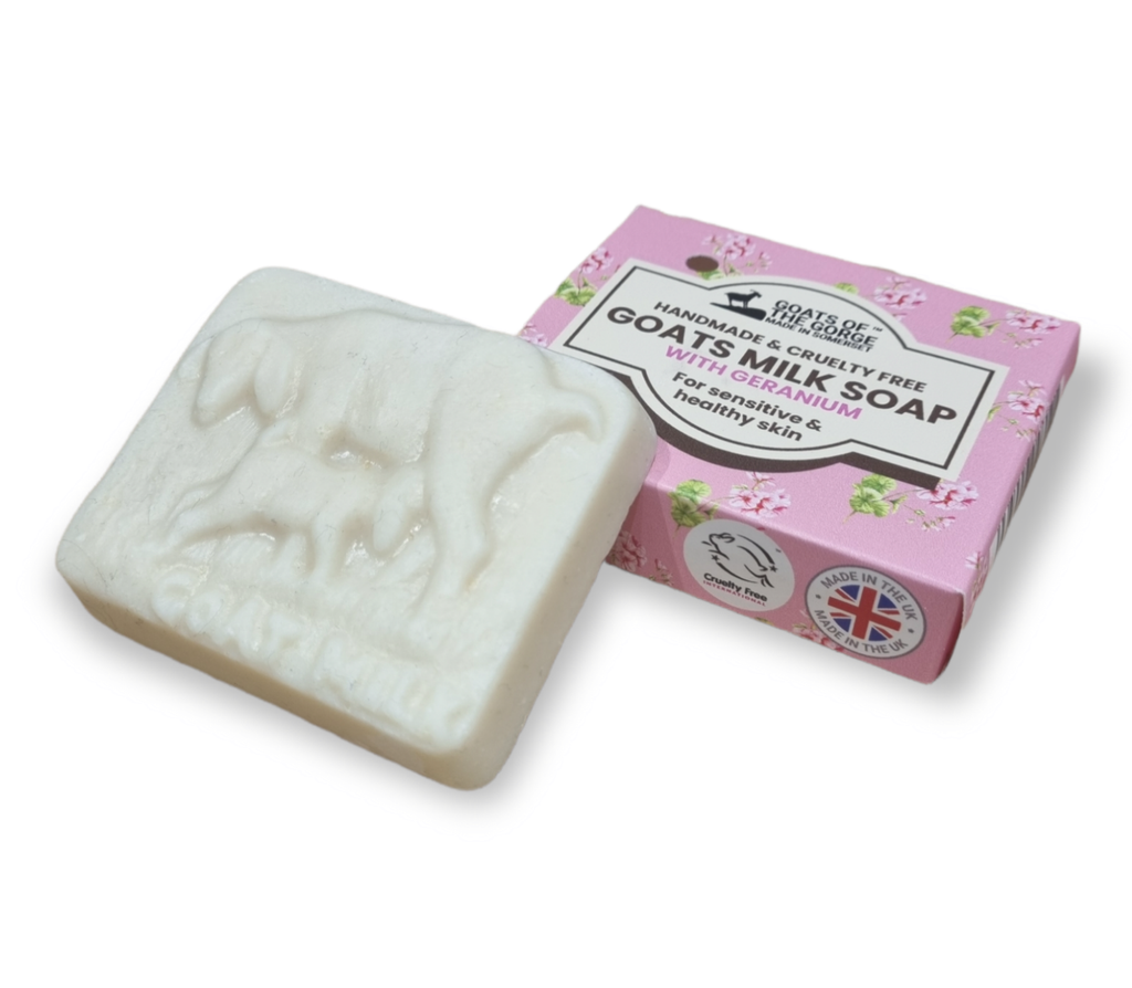 Goats Milk Soap Bar (Geranium) 100% NATURAL