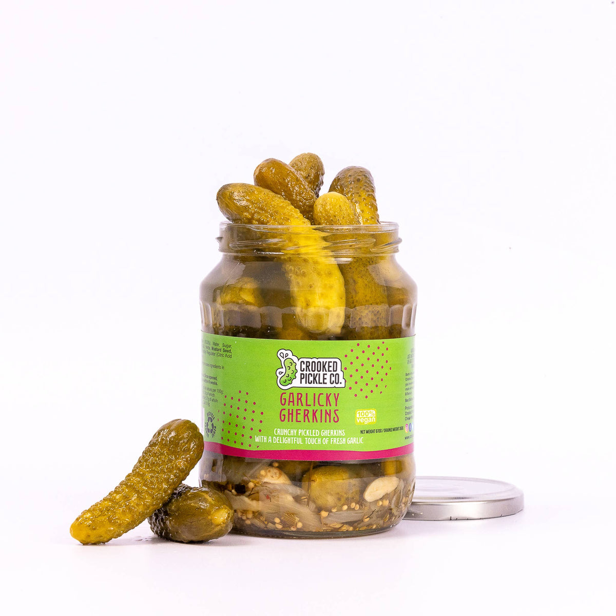 Garlicky Gherkins