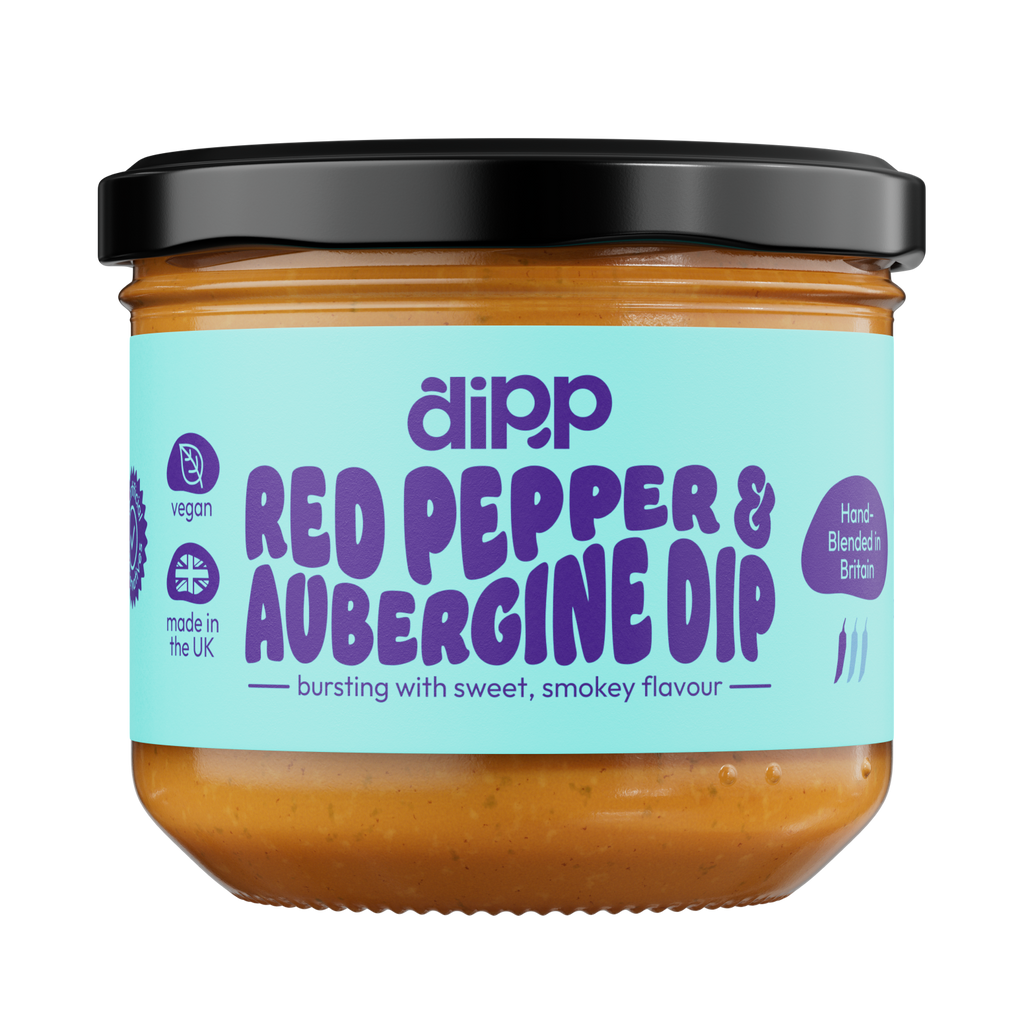 Dipp Red Pepper & Aubergine dip; No Artificial Preservatives