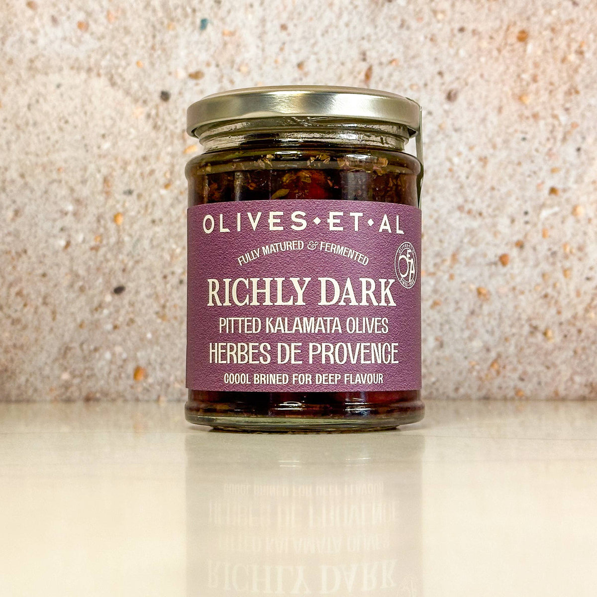 Richly Dark Pitted Kalamata Olives with Herbes de Provence
